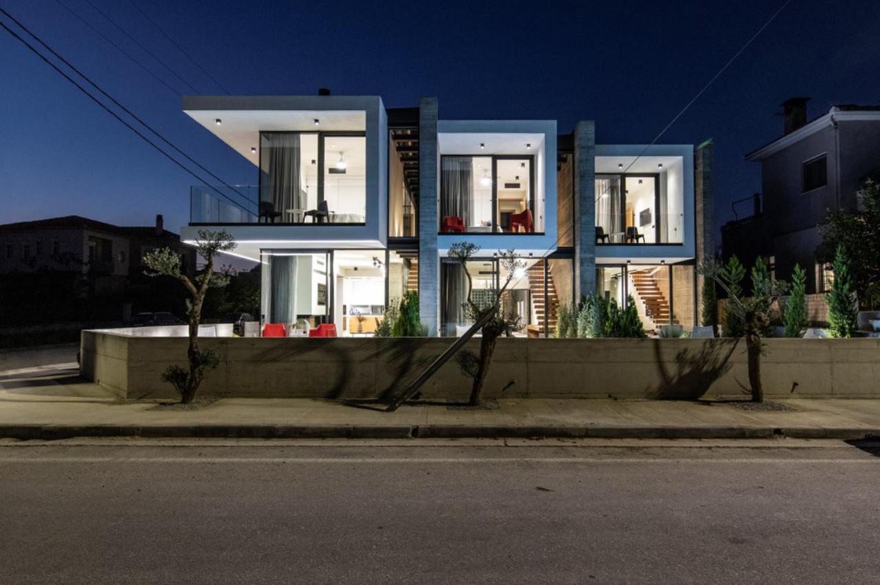 Ikies 3 Modern Eco-Friendly Private Seaview Signature Villas With A Pool Volos Exterior photo